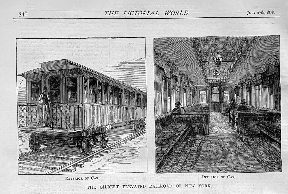 The Gilbert Elevated Railroad of New York.  1878.