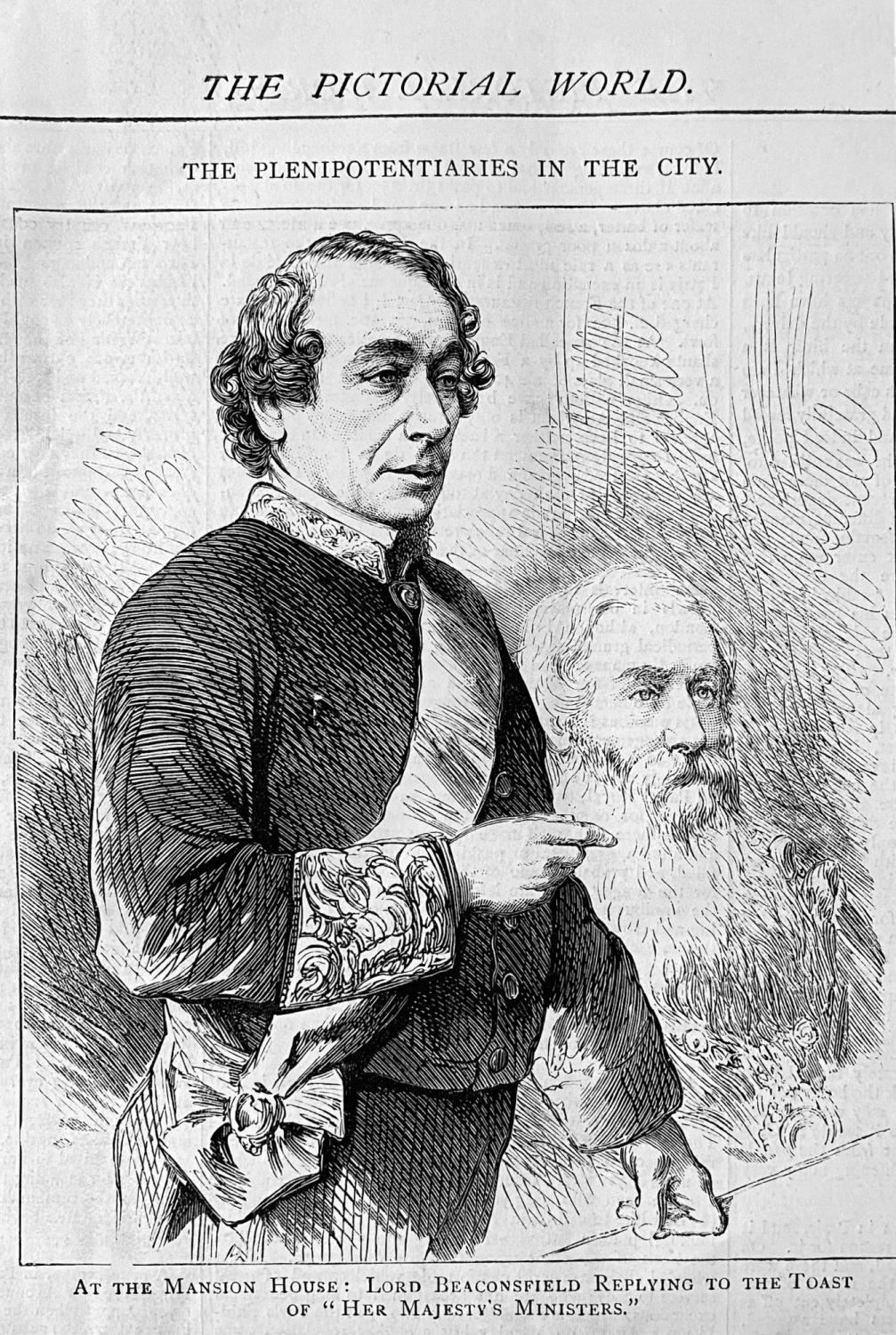 The Plenipotentiaries in the City :  At the Mansion House :  Lord Beaconsfi