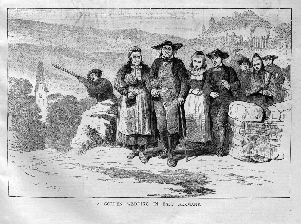 A Golden Wedding in East Germany.  1878.