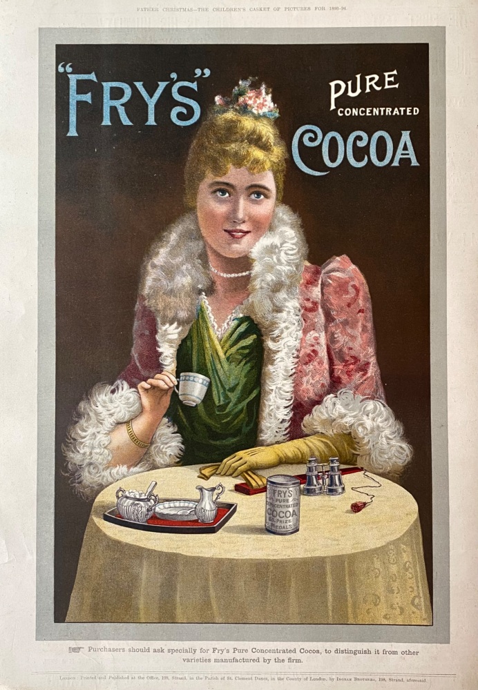 "Fry's"  Pure Concentrated Cocoa.  1893.