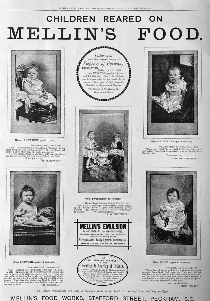 Mellin's Food.  1893.