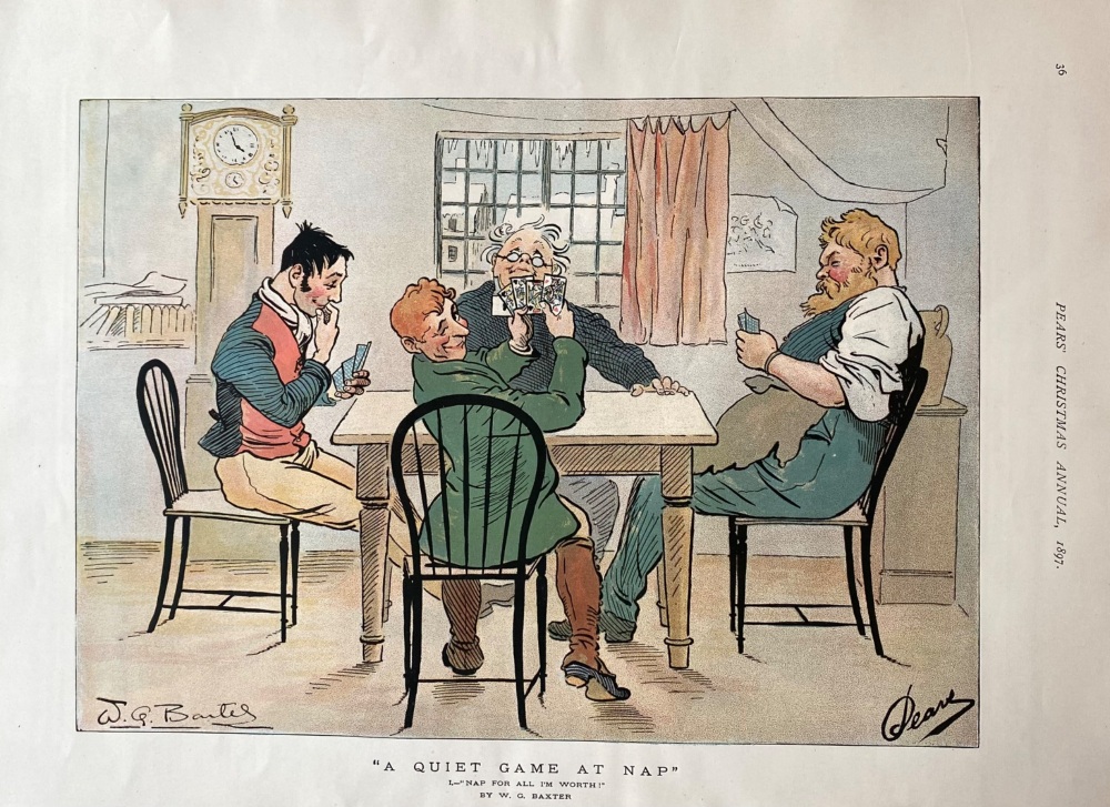 "A Quiet Game at Nap."  1897.