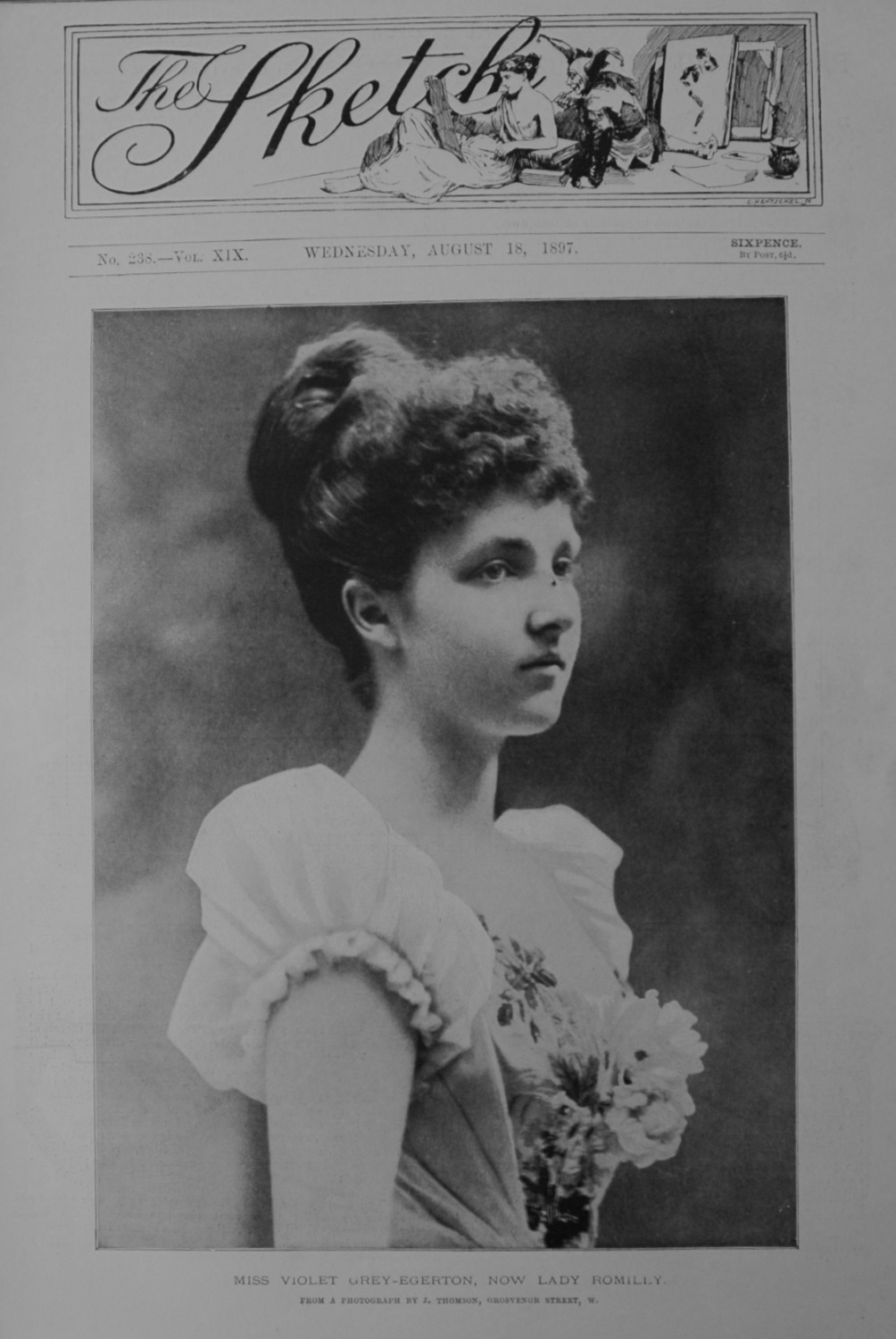 Miss Violet Grey-Egerton - 1897