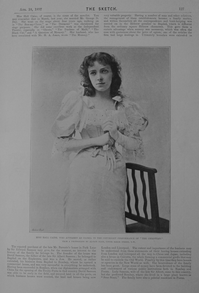 Miss Hall Caine - 1897