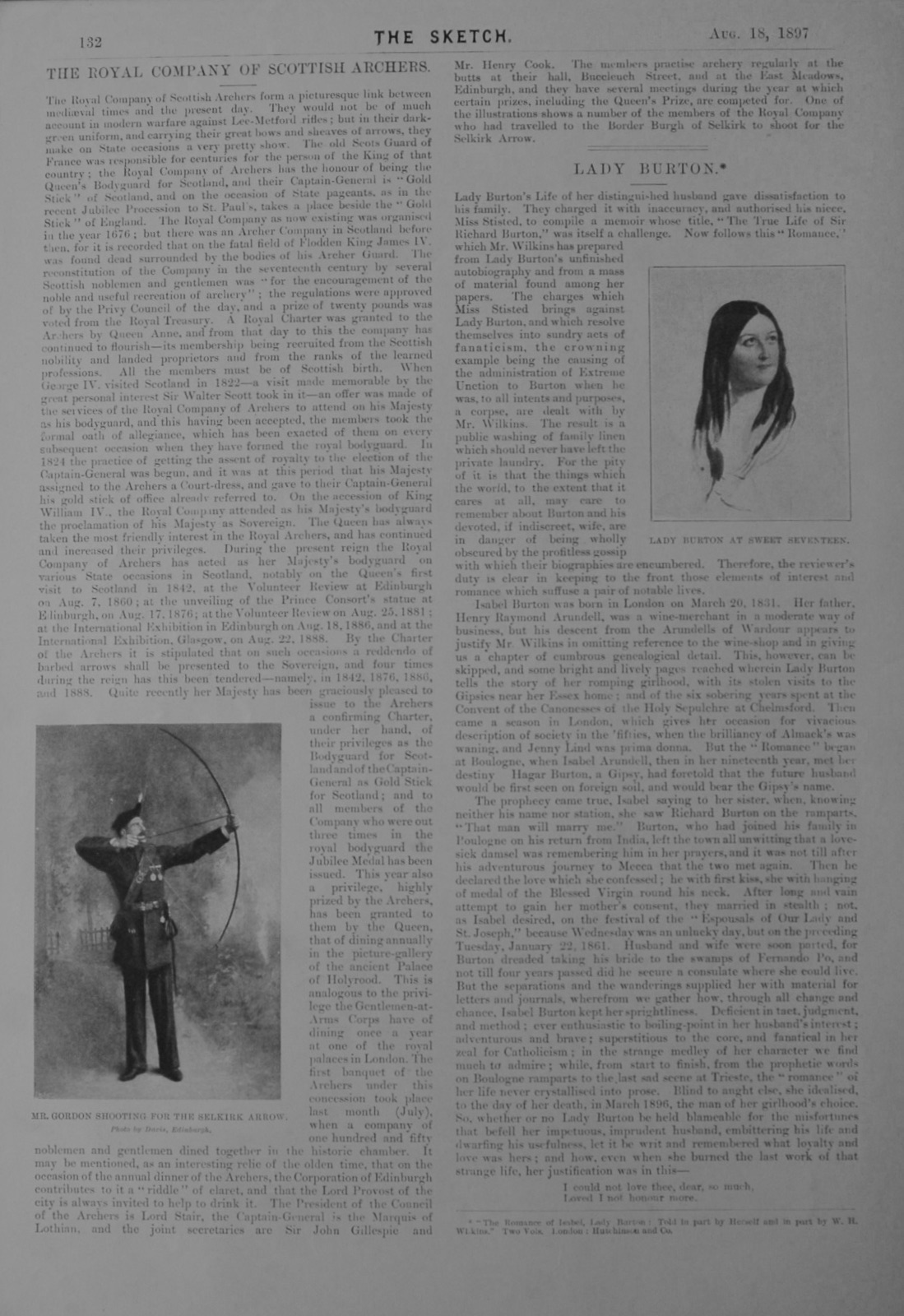 The Royal Company of Scottish Archers - 1897