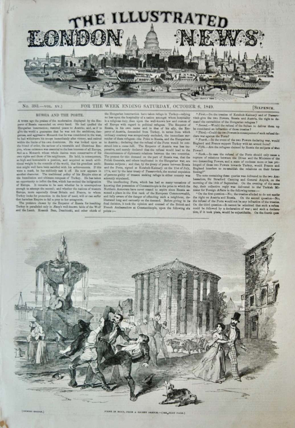 The Illustrated London News - October 6, 1849