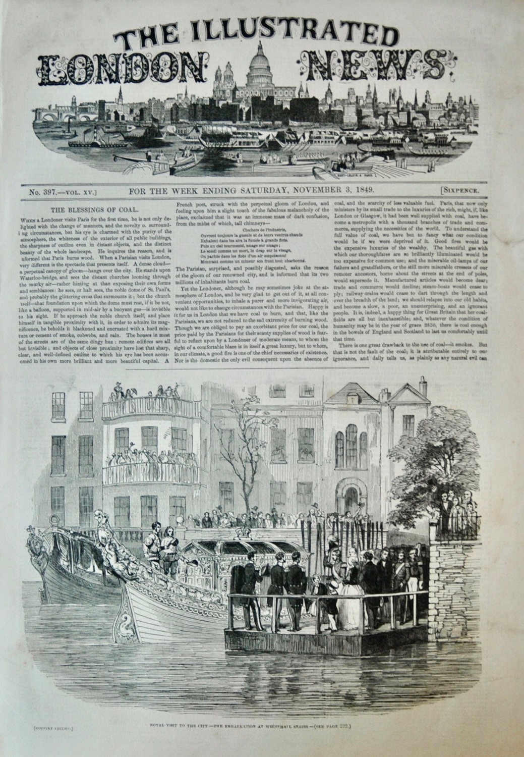 The Illustrated London News - November 3, 1849