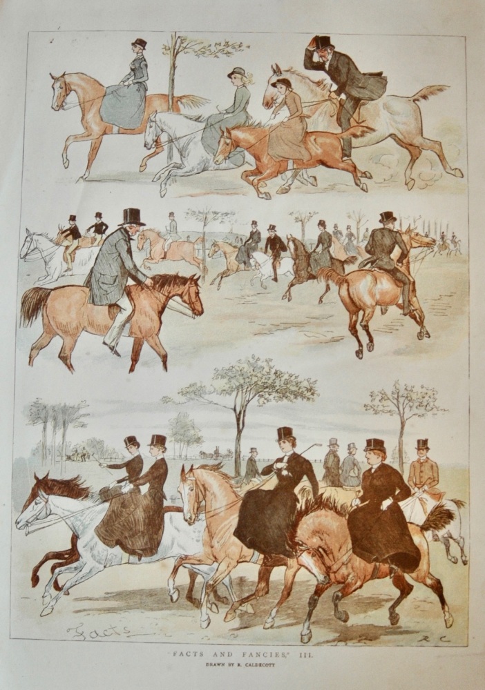"Facts and Fancies" drawn by R Caldecott - 1884