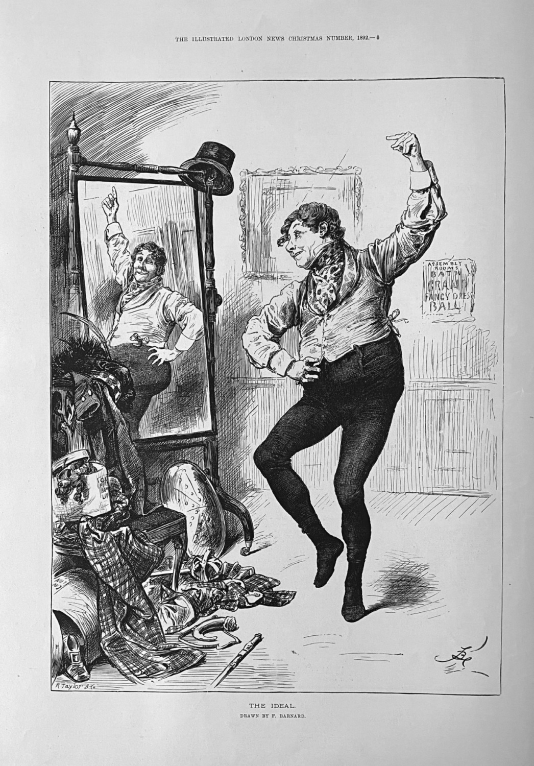 The Ideal. (Drawn by F. Barnard.)  1892.