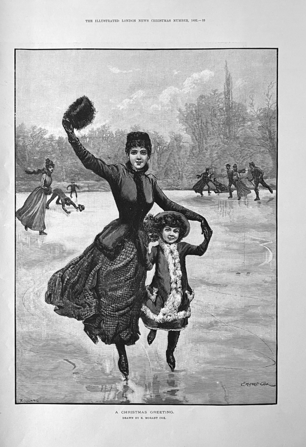 A Christmas Greeting.  1892.