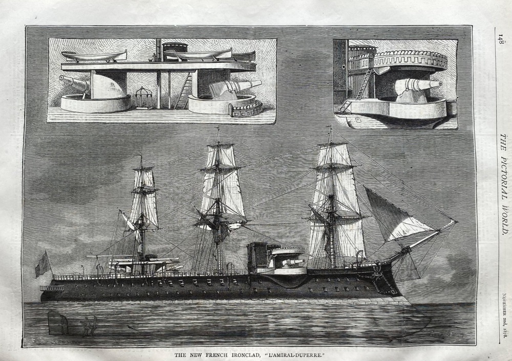 The New French Ironclad,  "L'Amiral-Duperre."
