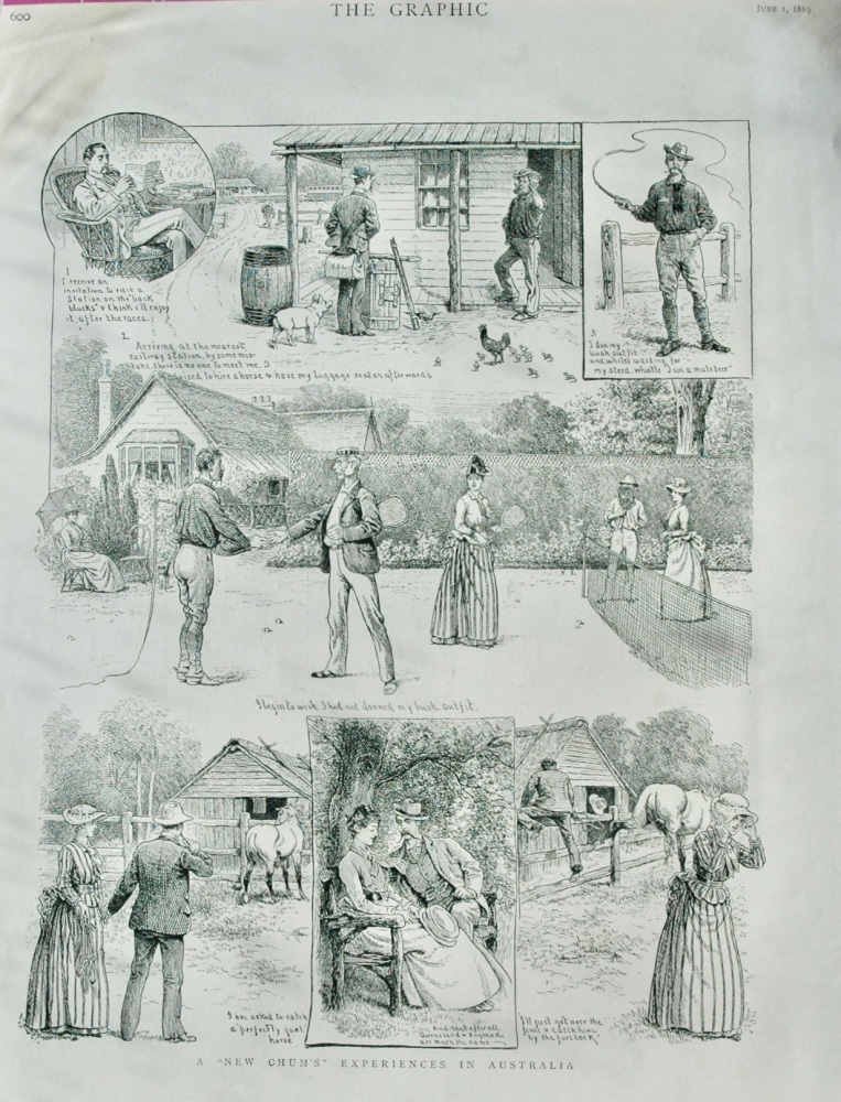 A "New Chums" experiences in Australia - 1889