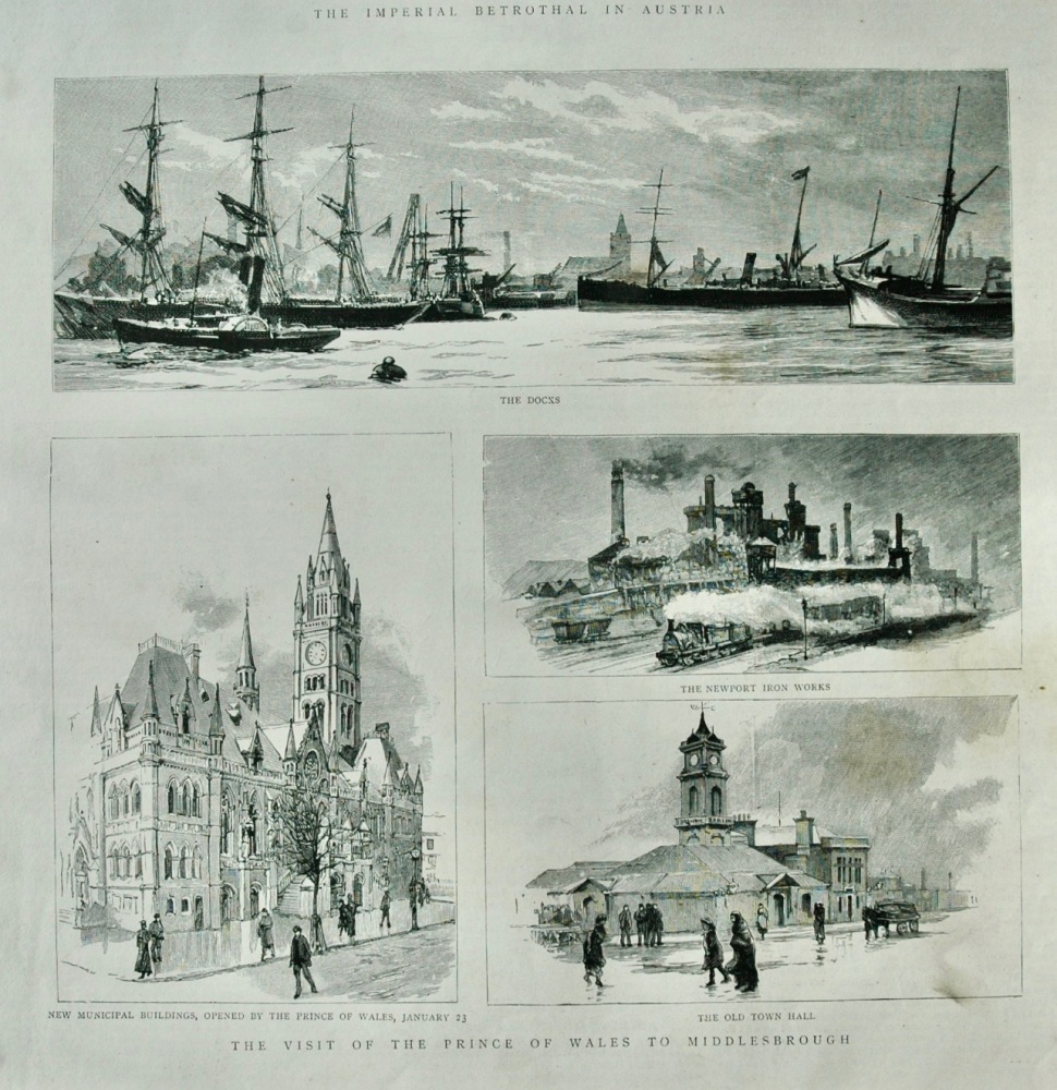 The visit of the Prince of Wales to Middlesborough - 1889