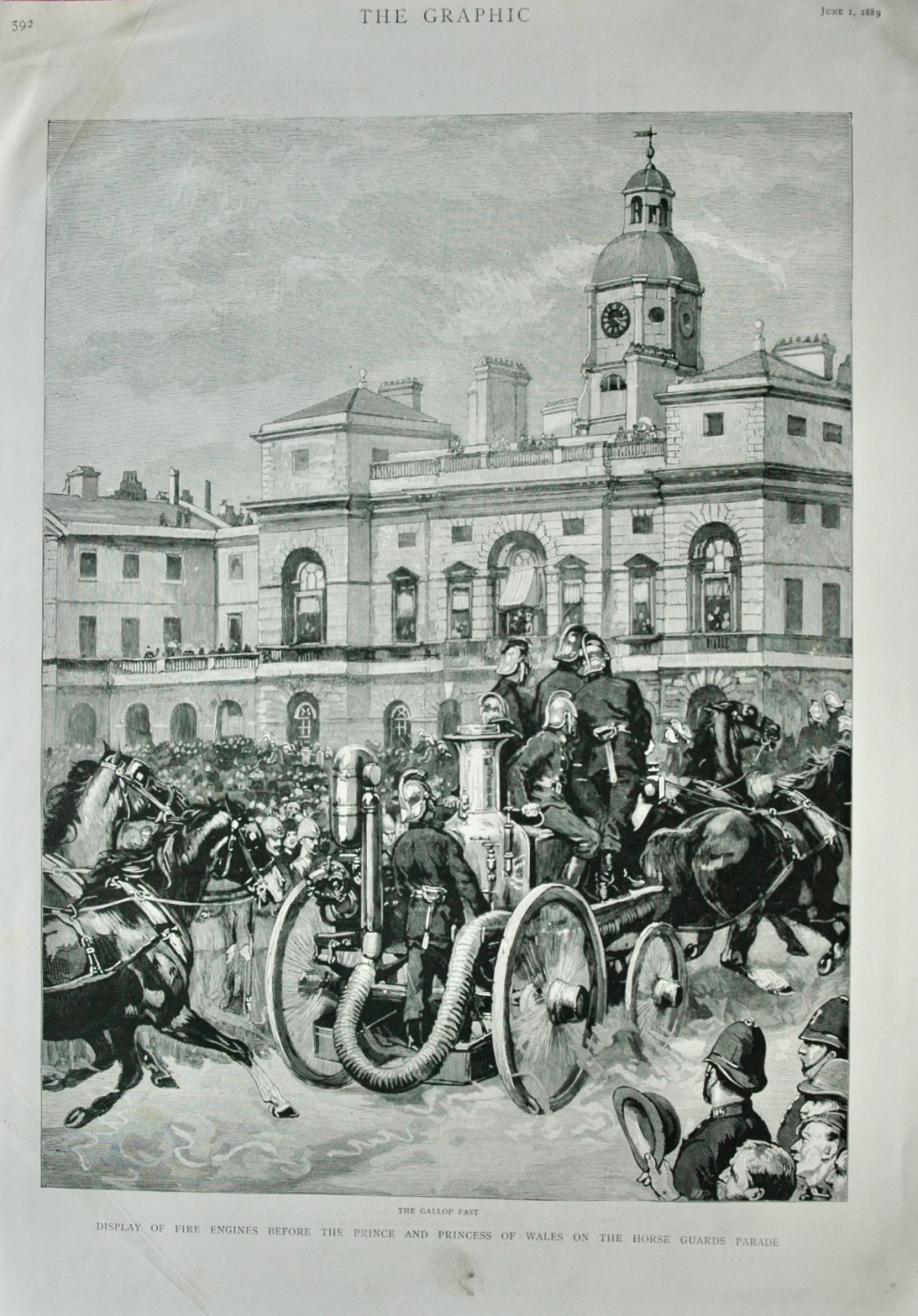 Display of Fire Engines on Horse Guards Parade - 1889