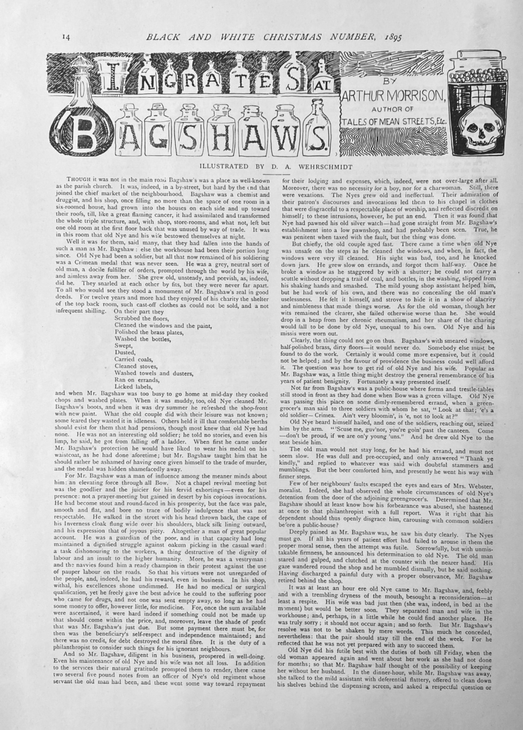 Ingrates at Bagshaws.  Written by Arthur Morrison.  1895.