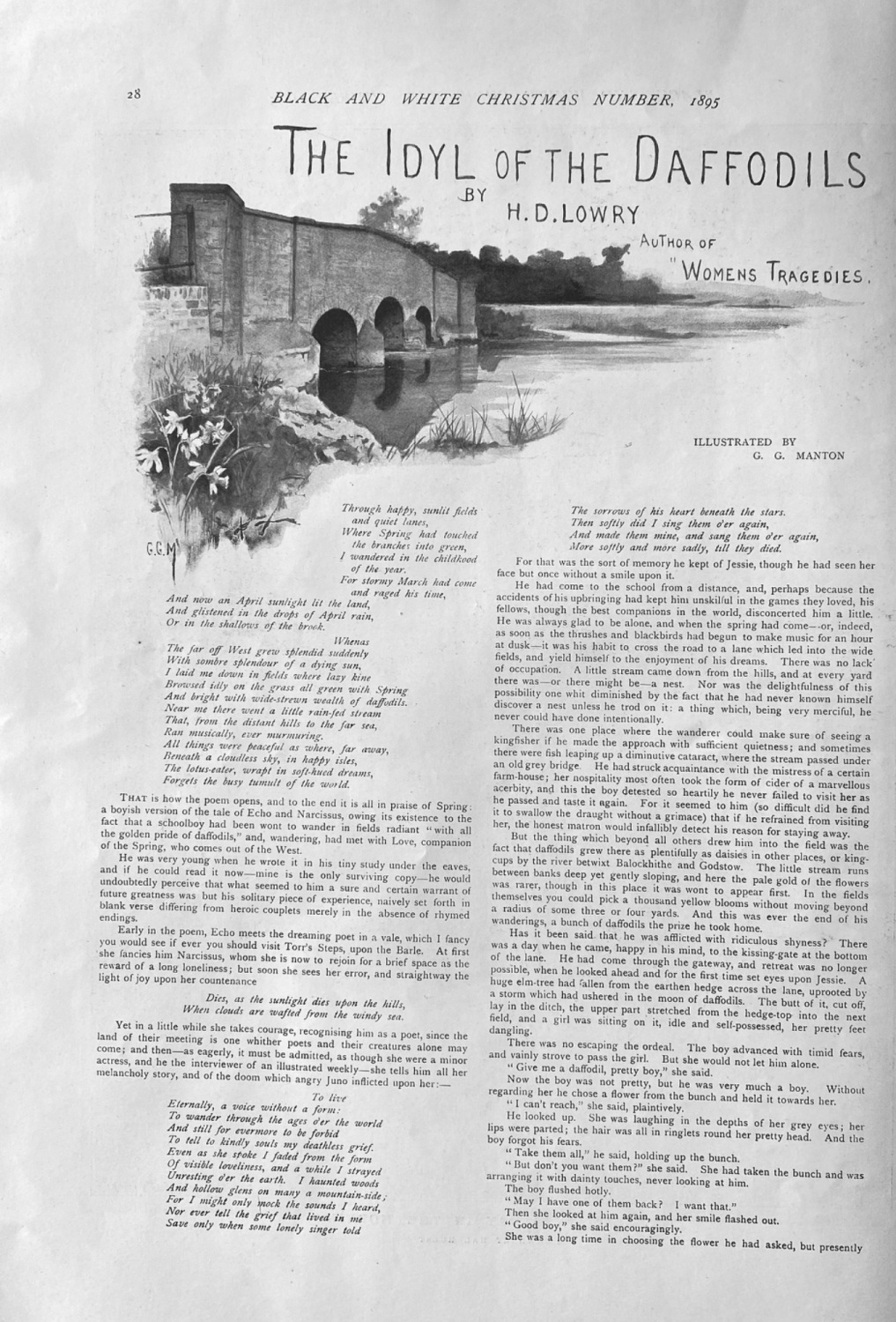 The Idyl of the Daffodils.  Written by H. D. Lowry.  1895.