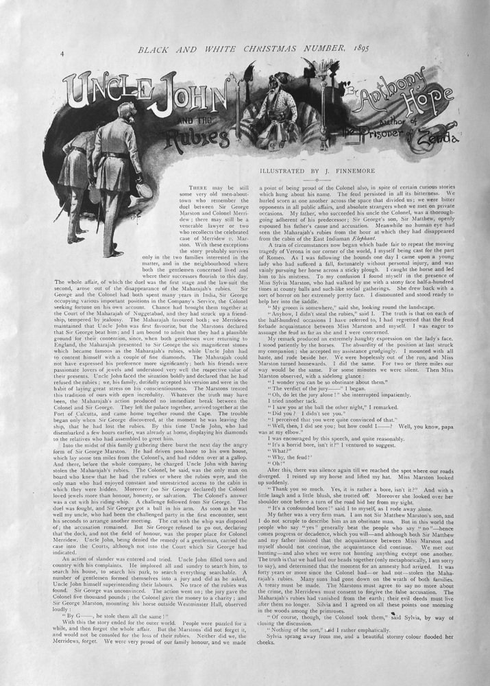 Uncle John and the Rubies.  1895.  Written by Anthony Hope.