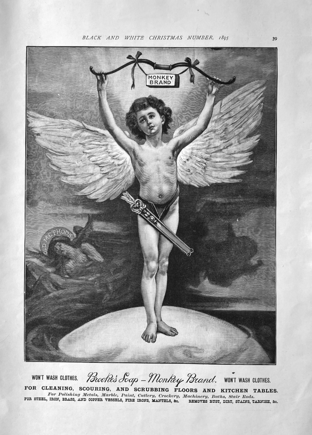 Brooke's Soap :  Monkey Brand.  1895.