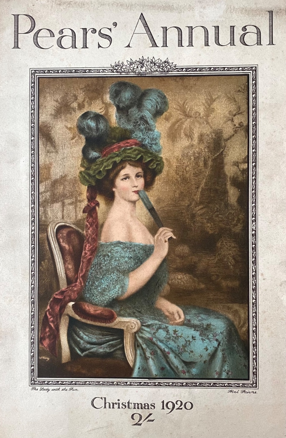 The Lady with the Fan.  By Abel Faivre. 1920.