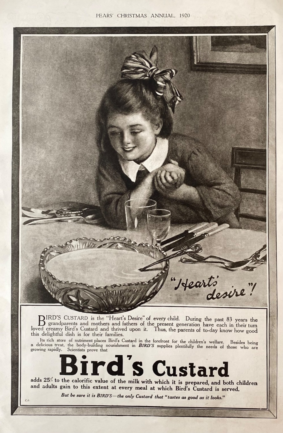 Bird's Custard.  1920.