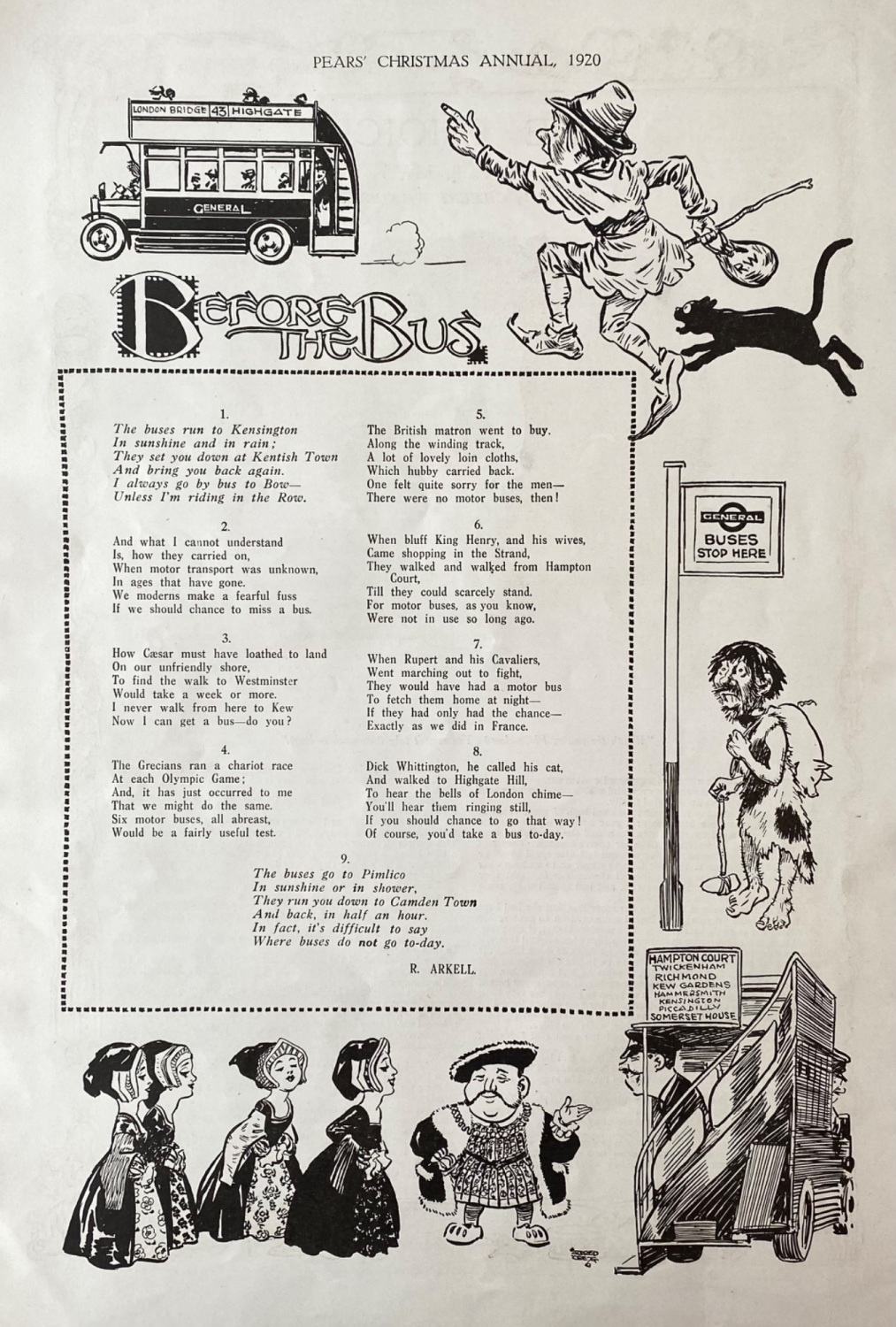 Before the Bus.  By R. Arkell.  1920.  (Poetry).