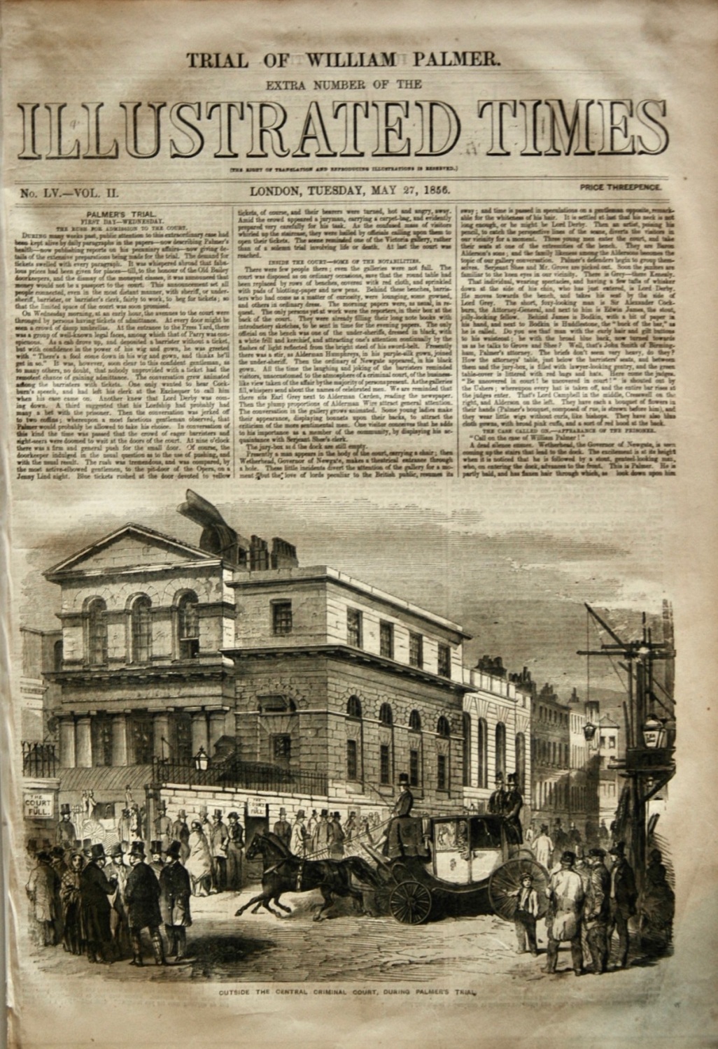 Illustrated Times Special - The Trial of William Palmer - May 27, 1856