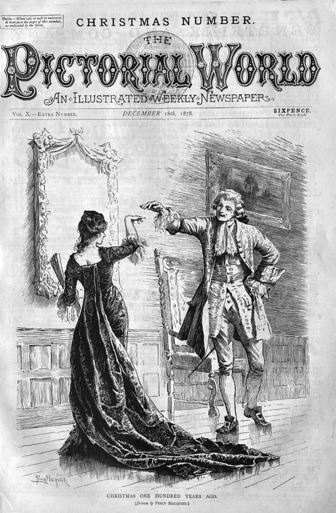 Christmas one Hundred Years Ago.  1878.