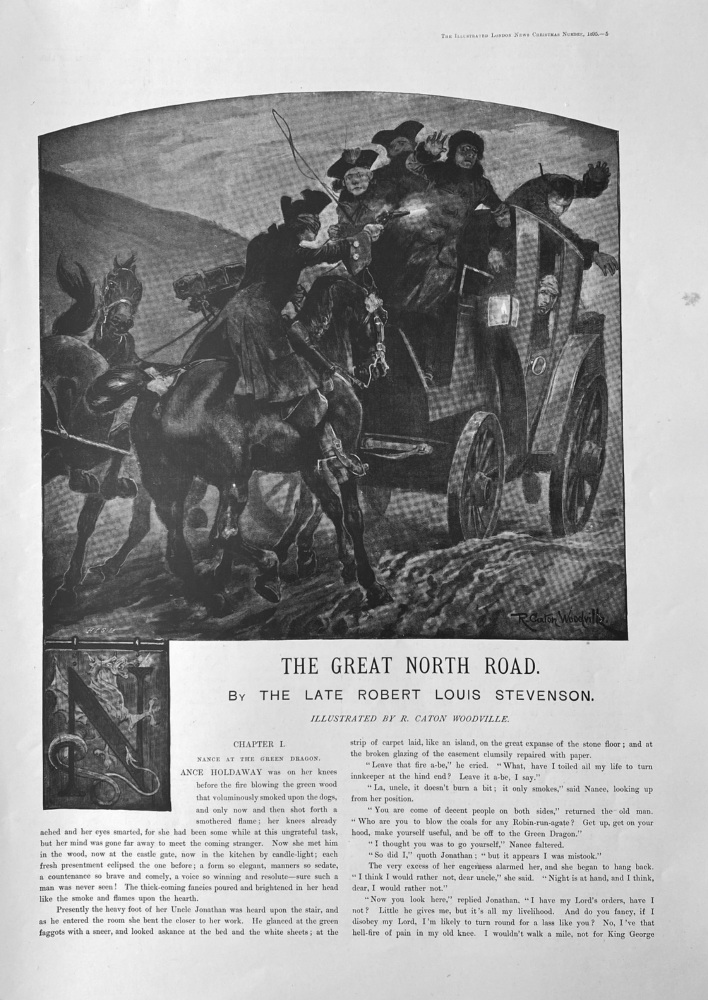 The Great North Road. By the Late Robert Louis Stevenson.  1895.