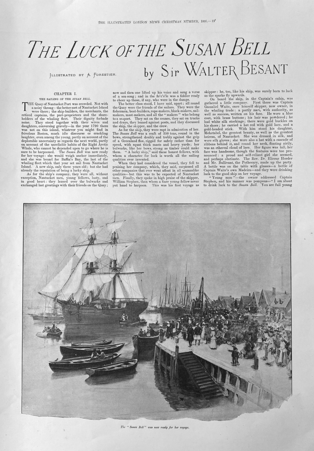 The Luck of the Susan Bell.  By Sir Walter  Besant.  1895.