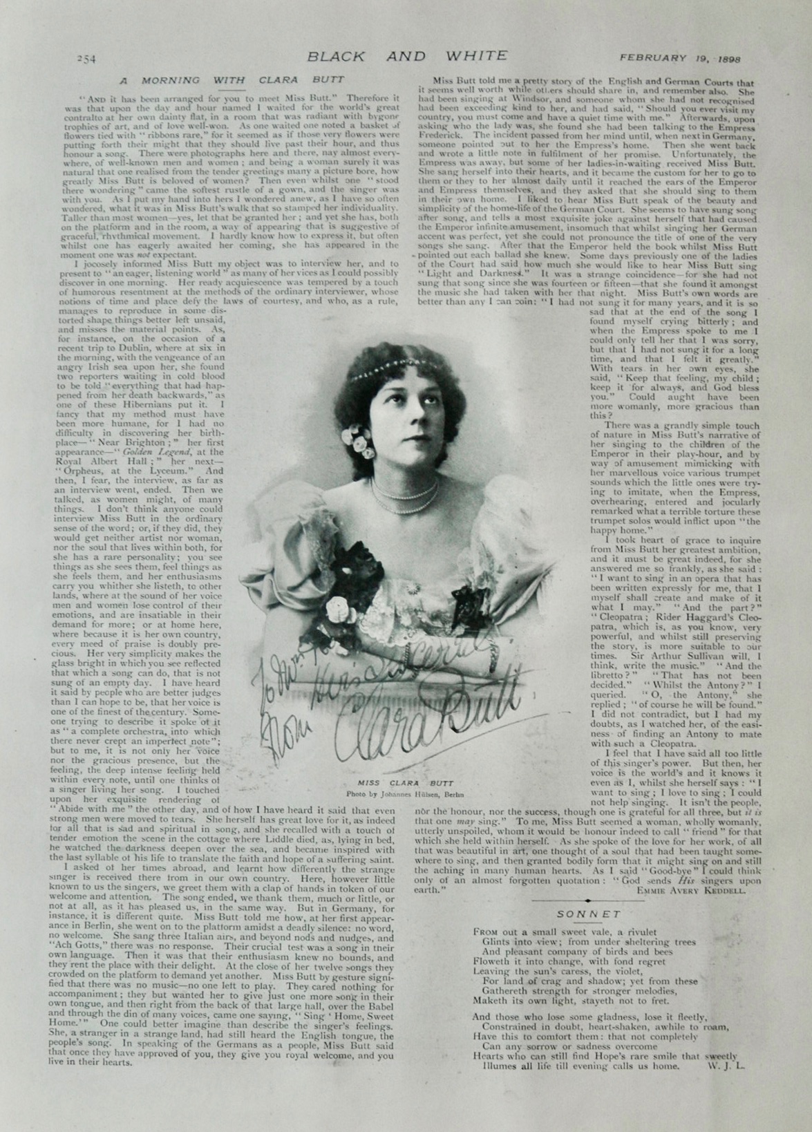 A Morning with Clara Butt - 1898