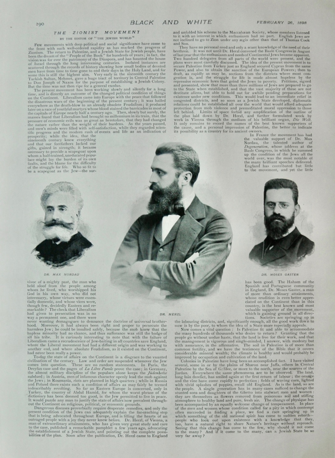 The Zionist Movement -1898