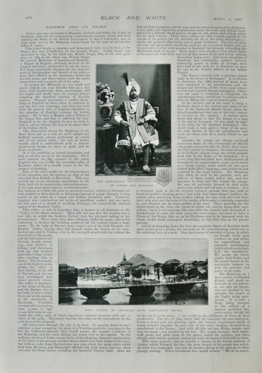 Kashmir and its Rajah - 1898