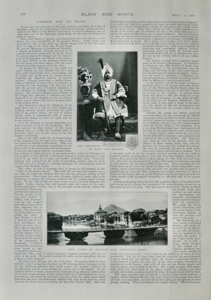 Kashmir and its Rajah - 1898