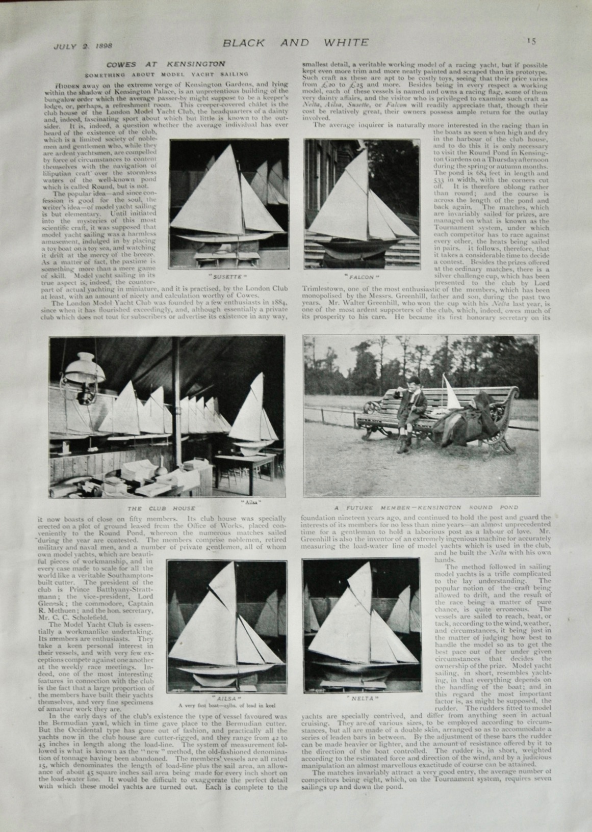 Cowes at Kensington - 1898