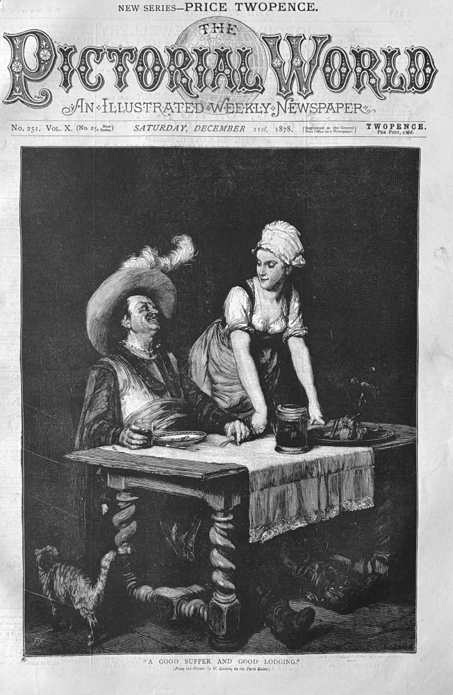 "A Good Supper and Good Lodging."  1878.