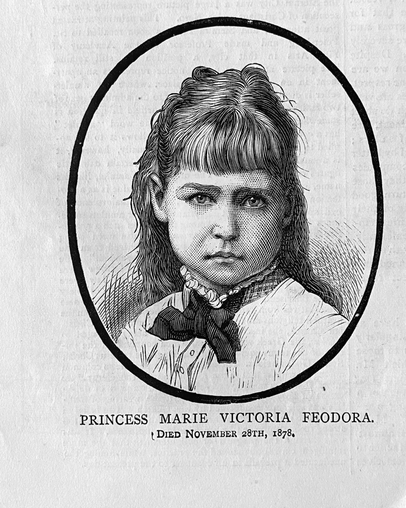 Princess Marie Victoria Feodora.  1878.