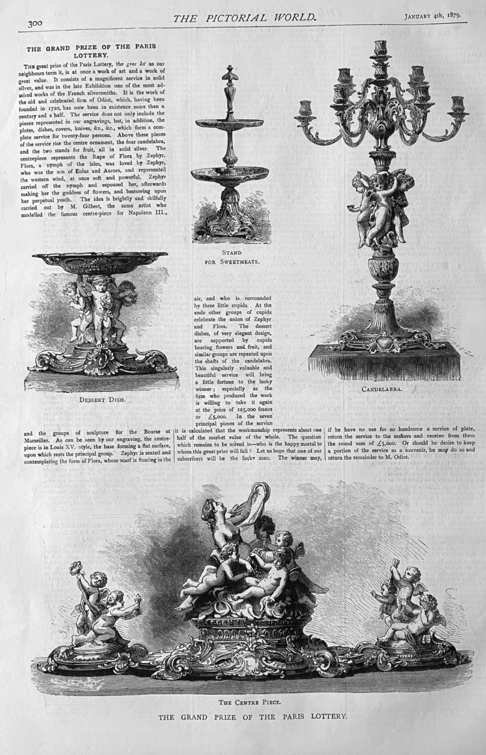 The Grand Prize of the Paris Lottery. 1879.