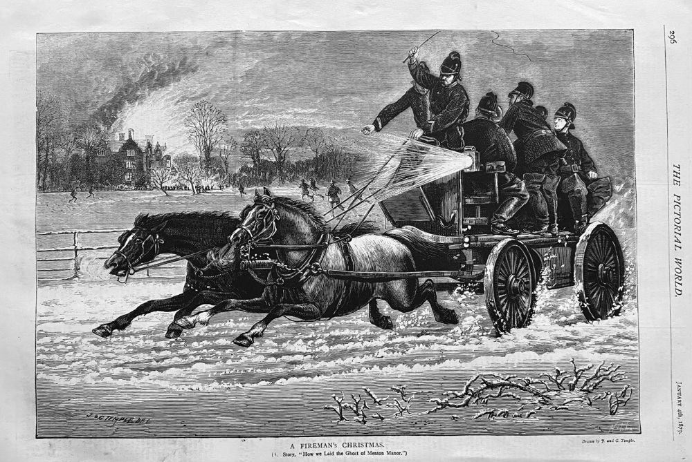 A Fireman's Christmas.  1879.