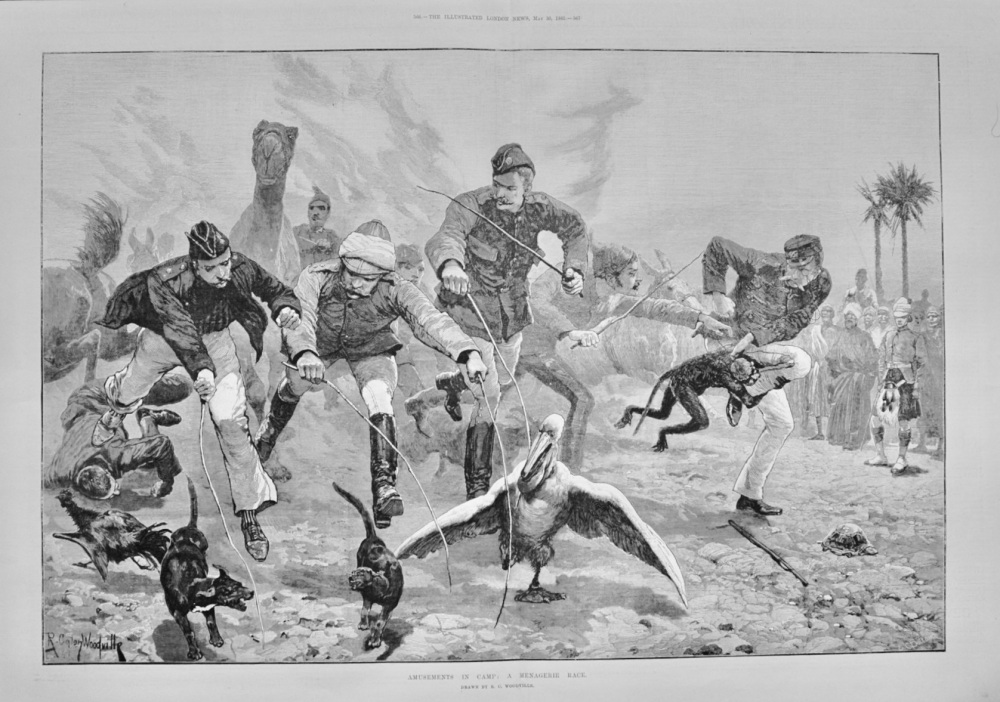 Amusements in Camp - 1885
