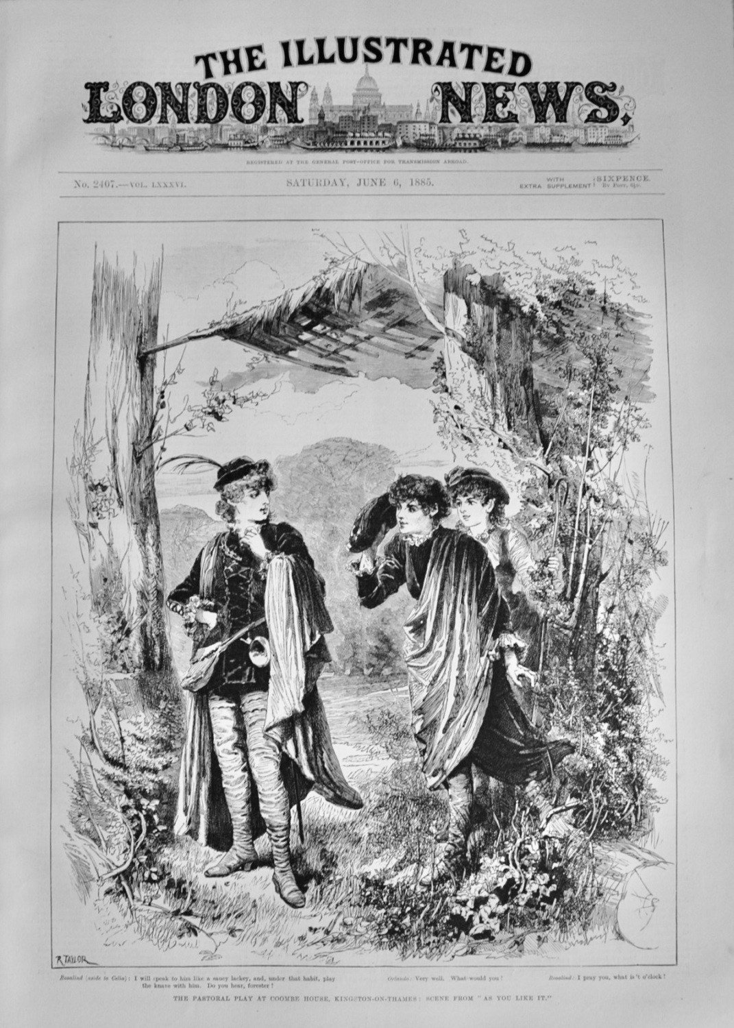 The Pastoral Play at Coombe House - 1885
