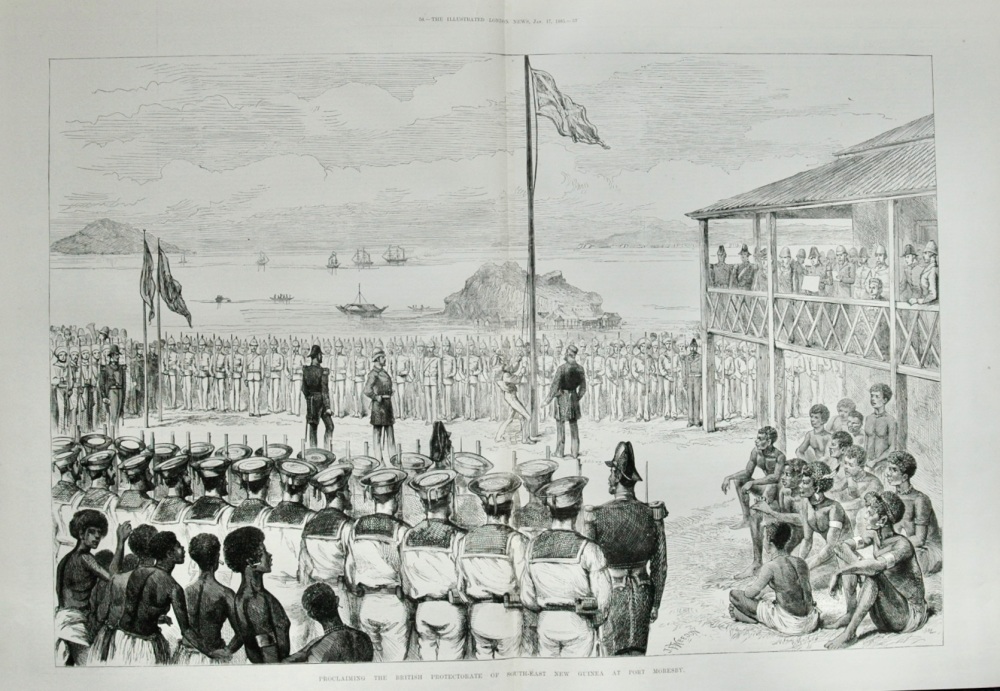 Proclamation at Port Moresby - 1885