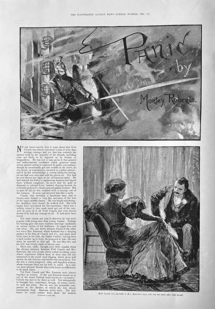 Panic.  Written by Morley Roberts.  1893.