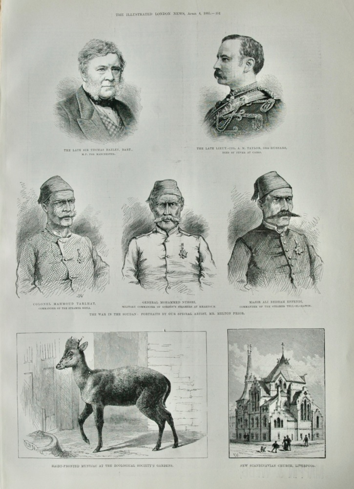 The War in the Soudan - Portraits - 1885