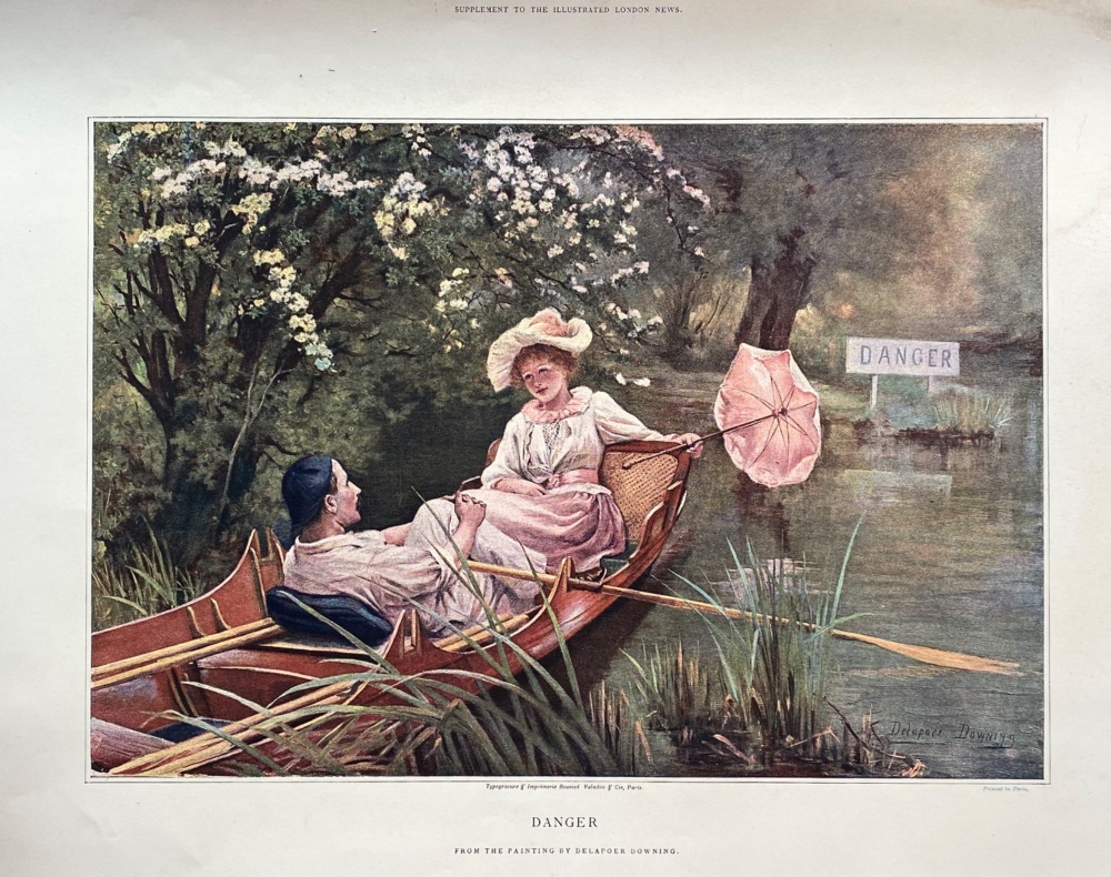 Danger,   (From the Painting by Delapour Downing.)  1893.