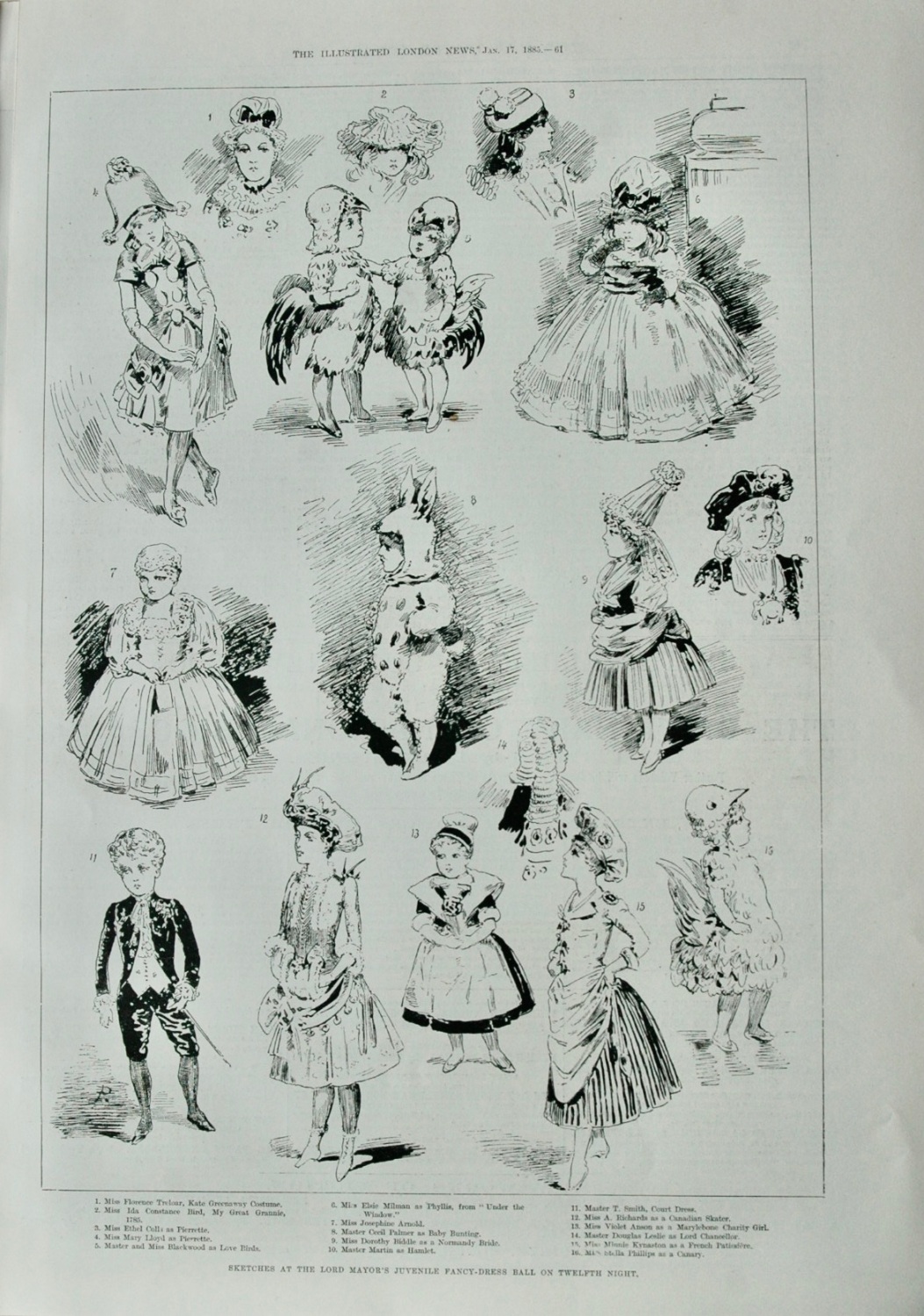 The Lord Mayor's Juvenile Fancy Dress Ball - 1885