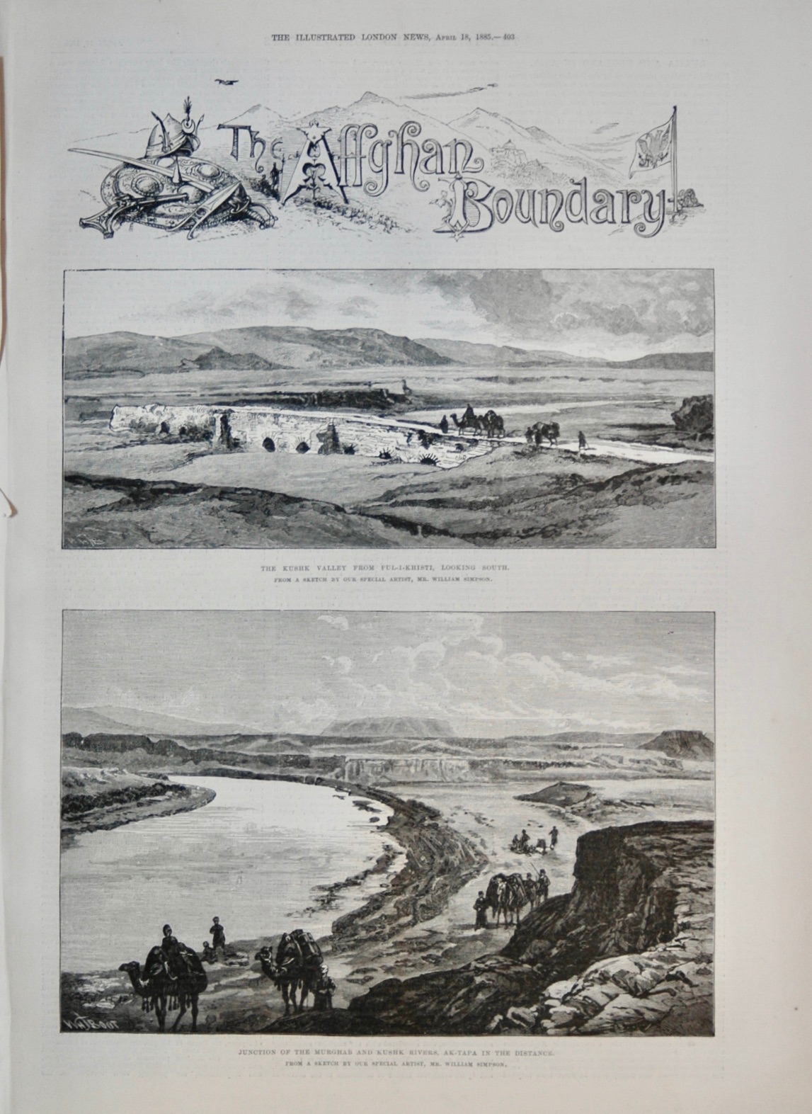 The Afghan Boundary - 1885