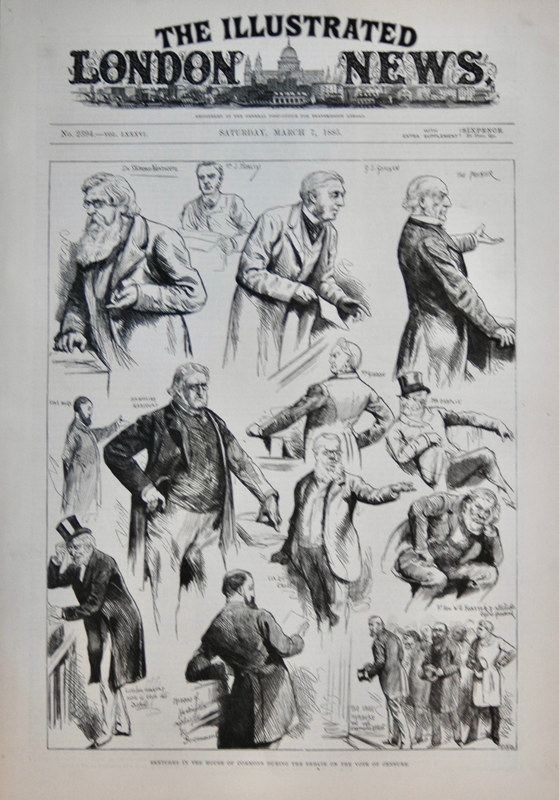 Sketches in the House of Commons - 1885