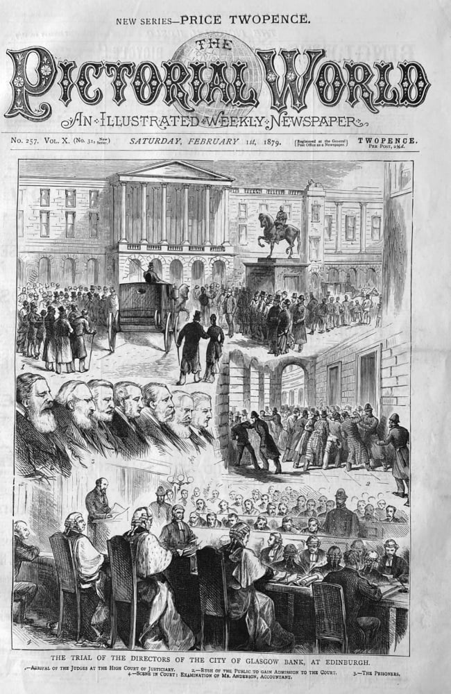 The Trial of the Directors of the City of  Glasgow Bank, at Edinburgh. 1879.