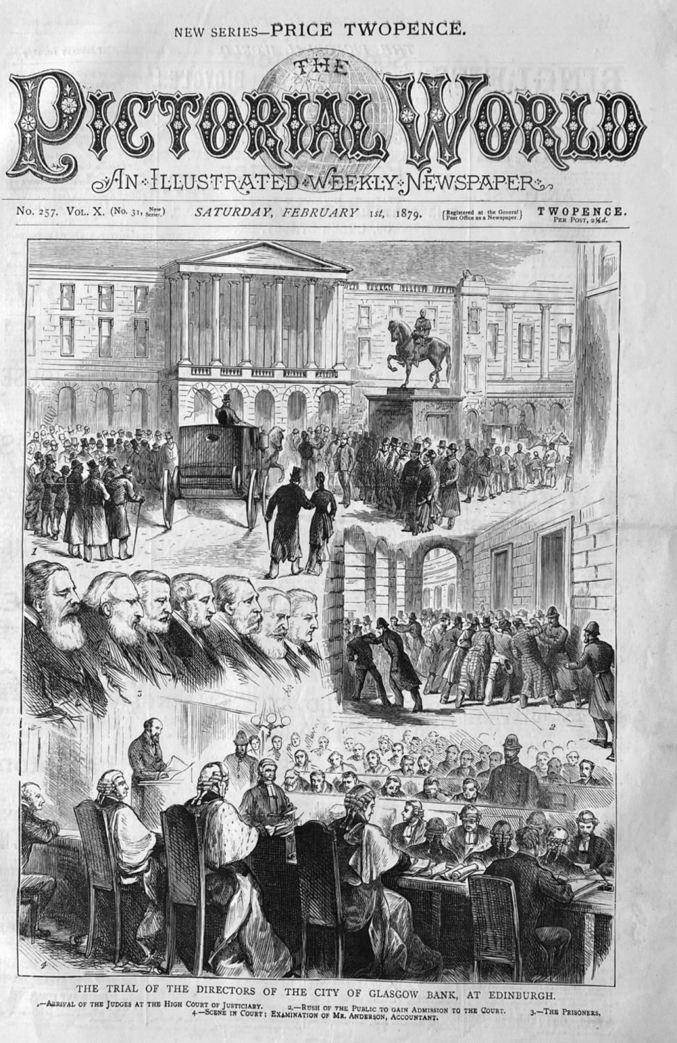 The Trial of the Directors of the City of  Glasgow Bank, at Edinburgh. 1879