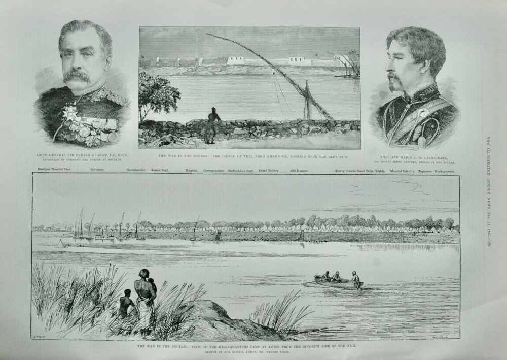 The War in the Soudan - Sketches - 1885